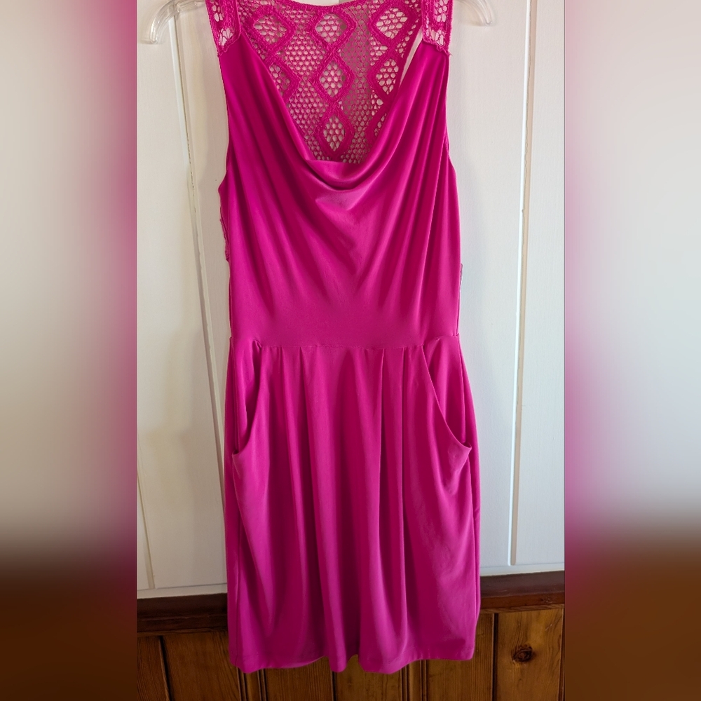 JCPenney, Bisou,Bisou Brand  Vibrant Pink Dress